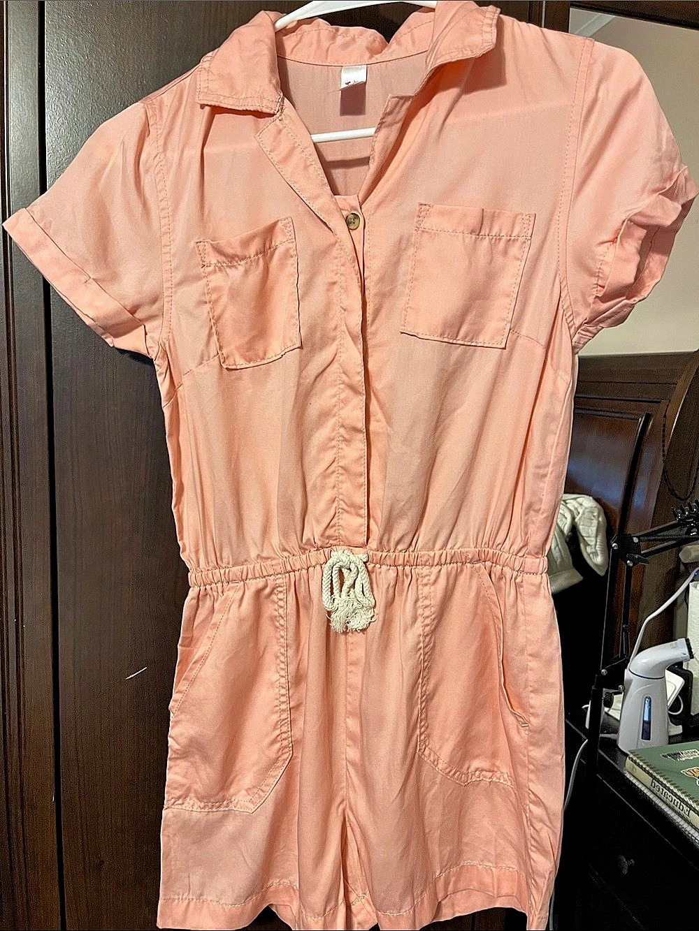 Justice Pink Utility Romper Size 14